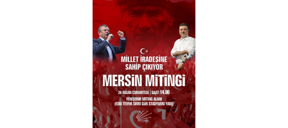 CHP MEZİTLİ İLÇE BAŞKANI AV. ULAŞ YILMAZ'DAN MİTİNG DAVETİ: “GENEL BAŞKANIMIZ ÖZGÜR ÖZEL İLE Birlikteyiz MERSİN’DEYİZ” - GÜNDEM - İnternetin Ajansı