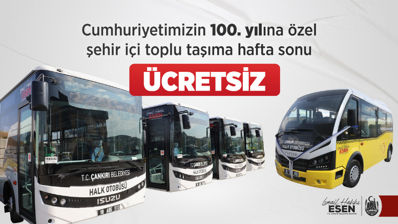 Cumhuriyet Bayramına Özel Otobüsler İki Gün Ücretsiz - TÜRKİYE - İnternetin Ajansı