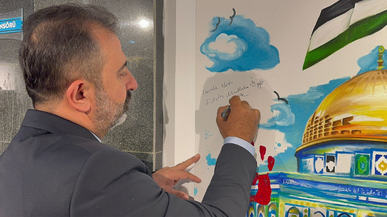 Gazze'deki dramı tuvale yansıttılar - TÜRKİYE - İnternetin Ajansı