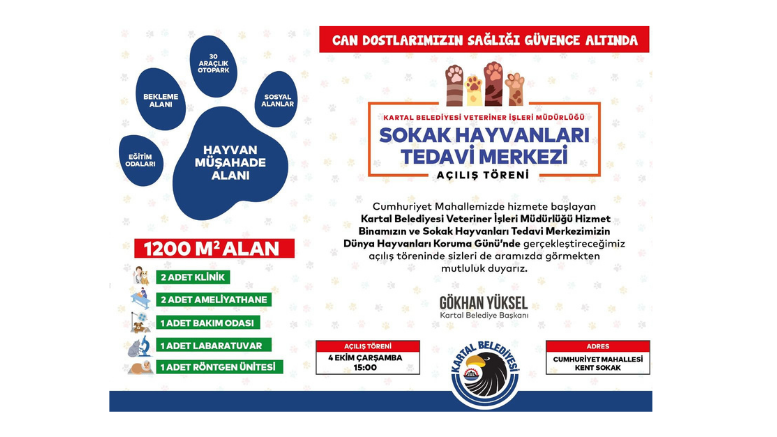 Kartal Belediyesi Sokak Hayvanları Tedavi Merkezi Açılıyor - TÜRKİYE - İnternetin Ajansı