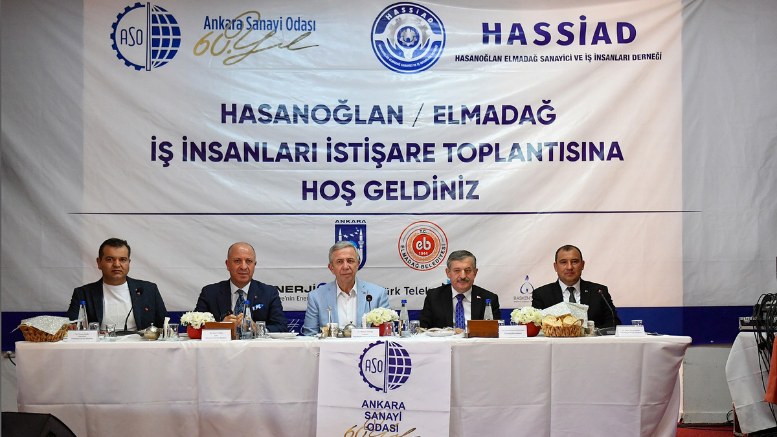 MANSUR YAVAŞ ELMADAĞ’DA: SANAYİCİLER VE HALKLA BULUŞTU