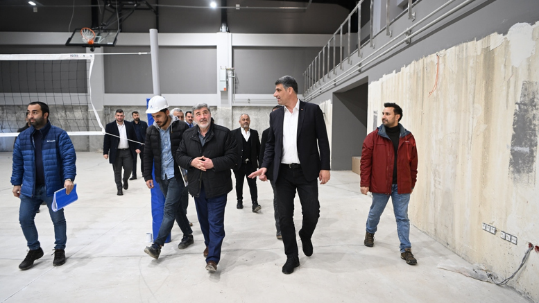 MAŞUKİYE KAPALI SPOR SALONU’NDA SON ÇALIŞMALAR - TÜRKİYE - İnternetin Ajansı