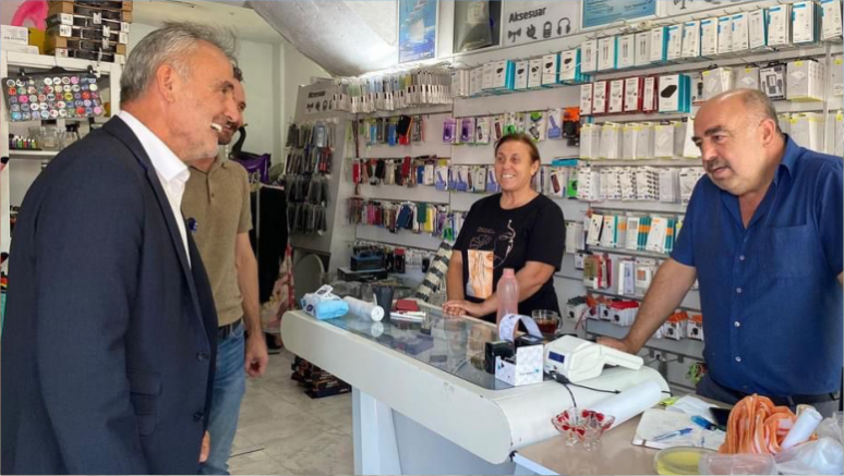 "Prof. Dr. Mehmet Akalın Enez'de Esnafla Buluştu"