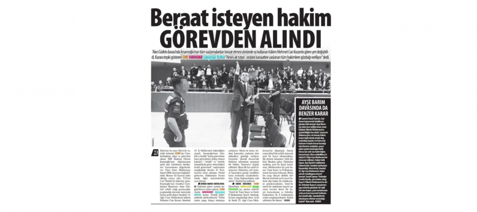 Süleyman Bülbül: “Vicdanıyla karar veren hâkim cezalandırılıyor” - GÜNDEM - İnternetin Ajansı