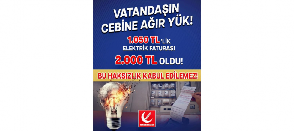 Yeniden Refah Partisi Niğde İl Başkanı Taner Gümüş: “Faturalar Halkımızı Ezmekte, Bu Adaletsizlik Derhal Son Bulmalı” - GÜNDEM - İnternetin Ajansı
